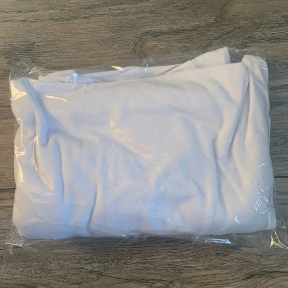 NWT AMERICAN APPAREL 50/50 RAGLAN 3/4 SLEEVE WHITE/RED SHIRT MEDIUM - Picture 5 of 7